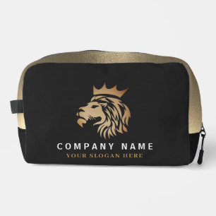 Neceser Logotipo de León de Oro Elegante Profesional