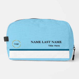 Neceser Logotipo personalizado elegante imán azul polvorie