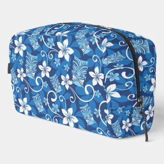 NECESER LUAU TIKI PATTERN (BRIGHT BLUE) DOPP KIT
