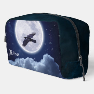 Neceser Luna llena sobre azul Ante con Raven