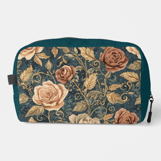 Neceser Luxury, Vintage,Garden of Roses, Blue Background (Anverso)