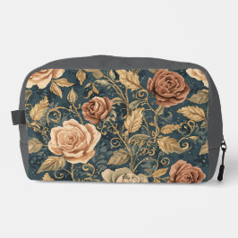 Neceser Luxury, Vintage,Garden of Roses, Grey Background