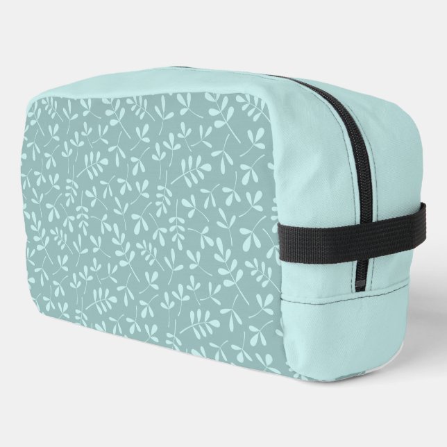 Neceser Luz diversa sobre el patrón de hojas Verde azulada (Esquina izquierda)
