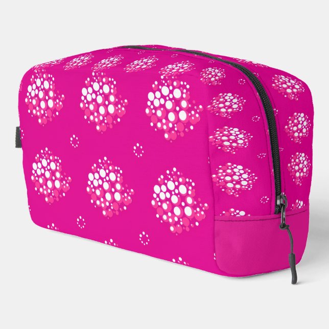 Neceser Magenta Minimal Dot Pattern Design (Esquina derecha)