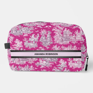 Neceser Magenta rosa rosa floral vintage toile de jouy mon