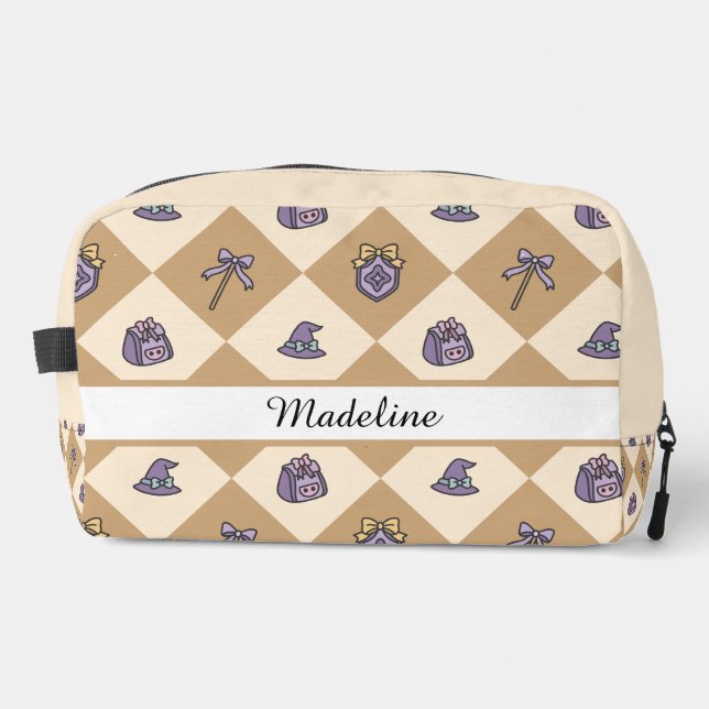 Neceser Magic Academy Wizard School Name Travel  Gold (Anverso)