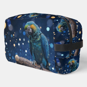 Neceser Majestad Azul: La Guacamaya Azul en Bokeh Azul Soñ