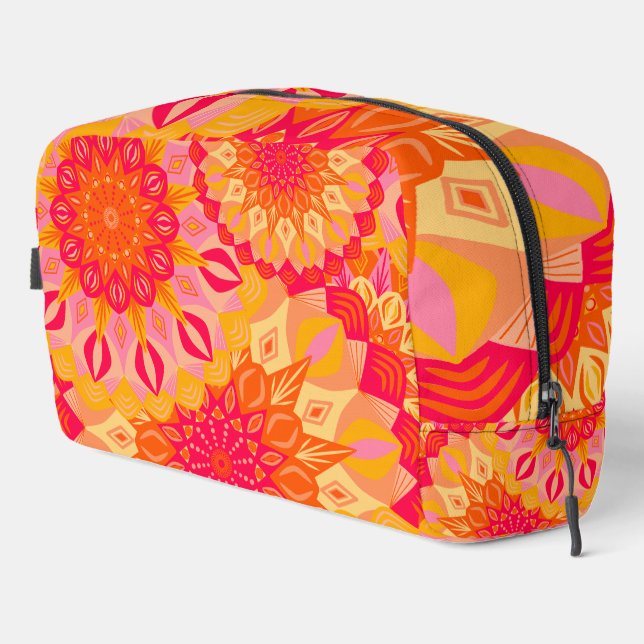 Neceser Mandalas superpuestas naranja rosa amarillo (Esquina derecha)