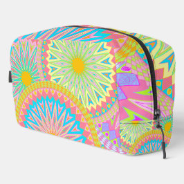 Neceser Mandalas superpuestas rosa azul amarillo menta púr