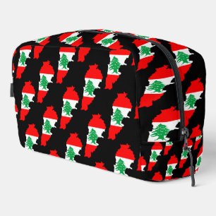 Neceser Mapa del Líbano con bandera