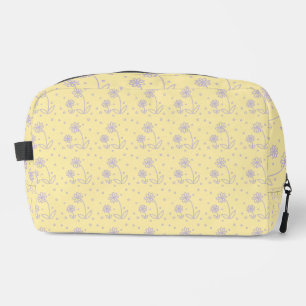 Neceser Margaritas y Lunares 2 - Amarillo Pastel y Morado