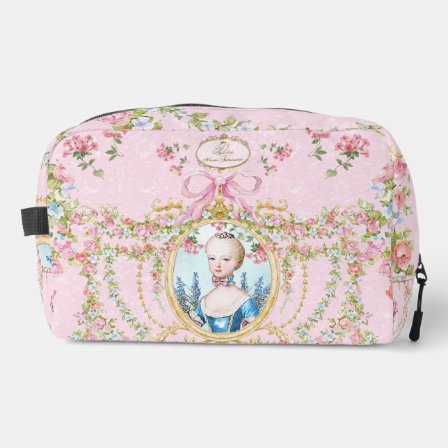 Neceser Marie Antoinette pink rose frame pouch  (Anverso)