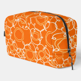 Neceser Matriz floral abstracta (naranja) Arte fino