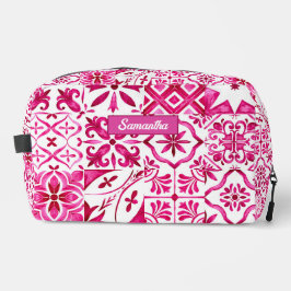 Neceser Mayólica de verano rojo Mediterráneo siciliano