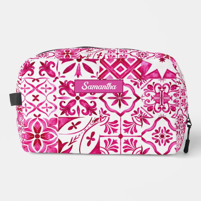 Neceser Mayólica de verano rojo Mediterráneo siciliano (Anverso)