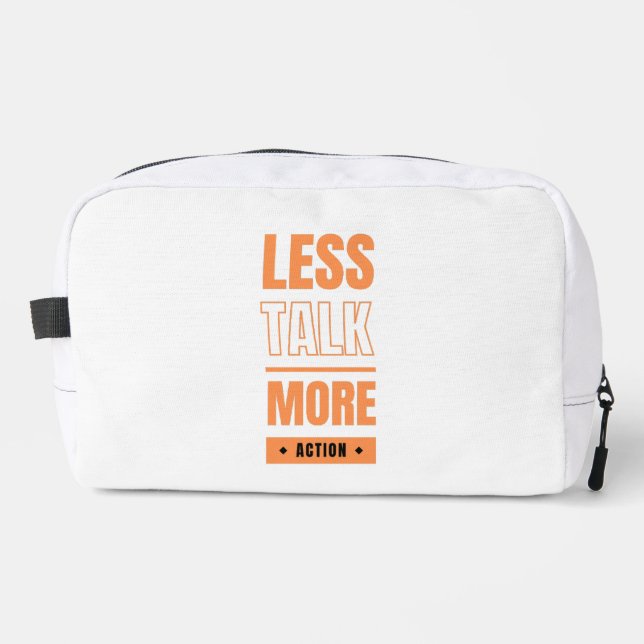 Neceser menos conversación, más acción (Anverso)