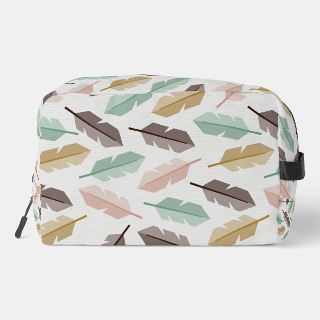 Neceser Mid-Century Modern Retro Feathers Toiletry Bag (Reverso )