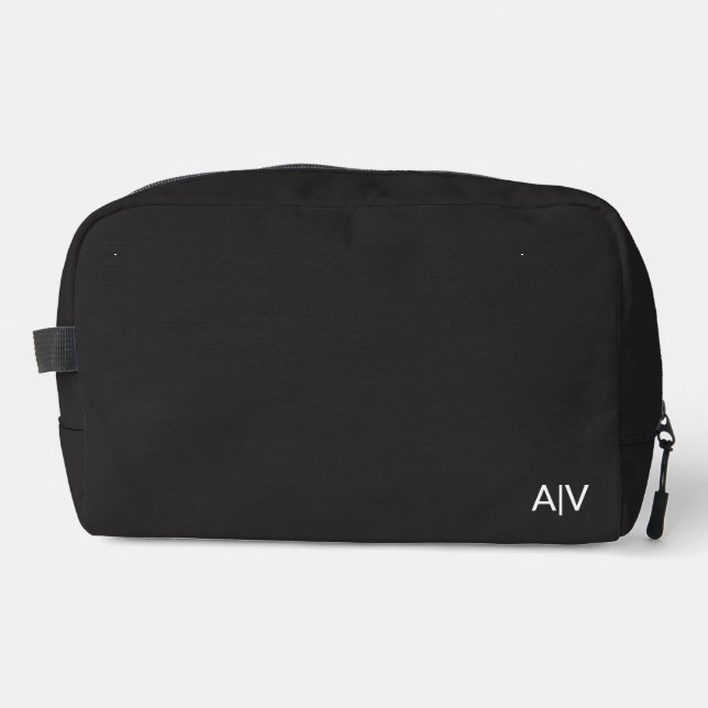 Neceser Minimalist Black Monogram (Anverso)