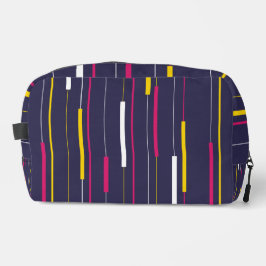 Neceser Minimalist Modern Stripes Cosmetic Bag