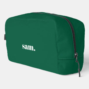 Neceser Minimalista negrita texto personalizado verde