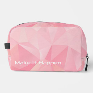Neceser Minimalista Rosa Geométrico Motivacional Personali