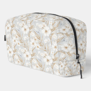 Neceser Moda Mariposas Azul Floral Blanco Romántico