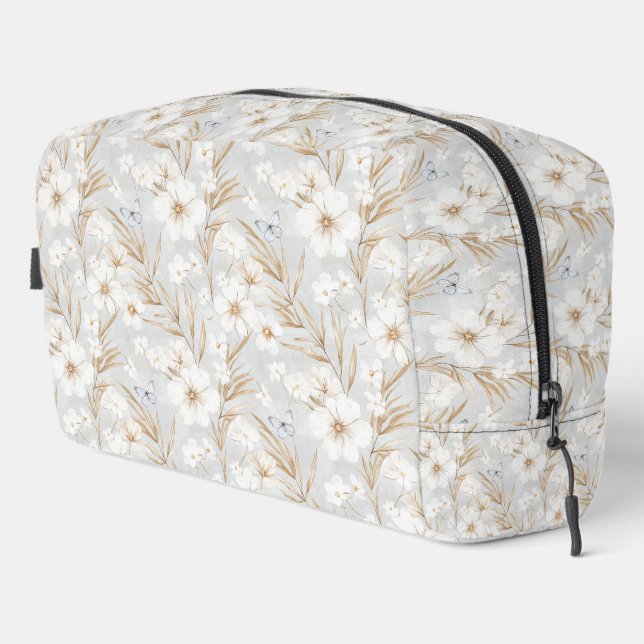 Neceser Moda Mariposas Azul Floral Blanco Romántico (Esquina derecha)