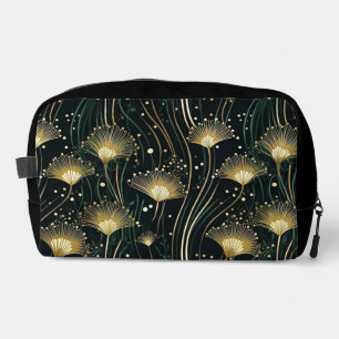 Neceser Moda oro negro floral arte deco