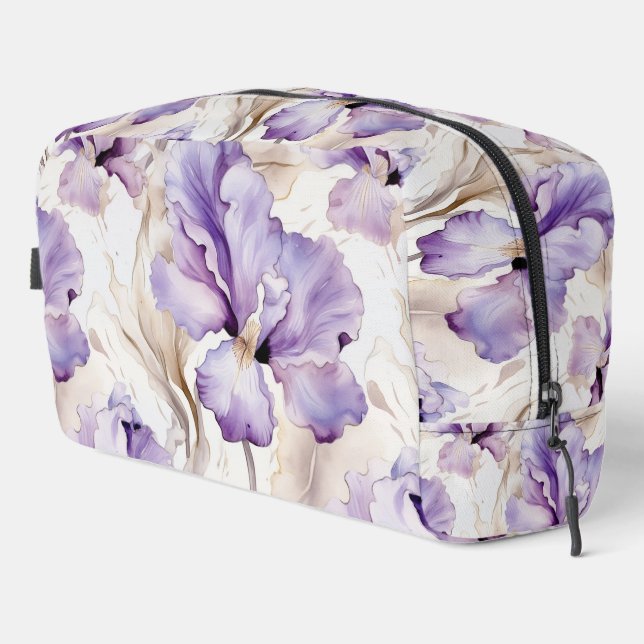 Neceser Moda Romántica Morada Iris Floral (Esquina derecha)