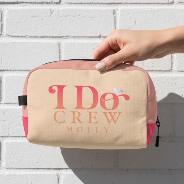 Neceser Modern I Do Crew Gradiente Atardecer Damas de Hono (Get the crew together in style with this trendy "I Do Crew" design!)