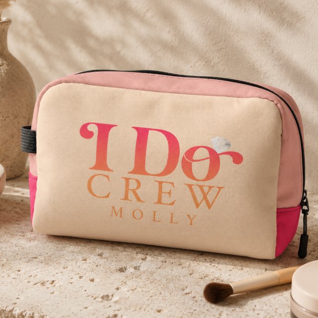 Neceser Modern I Do Crew Gradiente Atardecer Damas de Hono (Modern I Do Crew Sunset Gradient Bridesmaid Kit)
