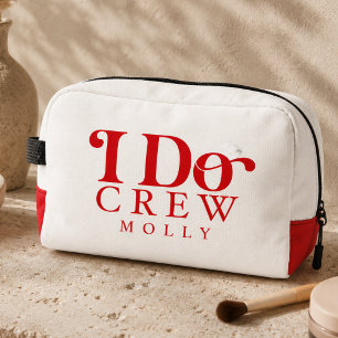 Neceser Modern I Do Crew Rojo Brillante Damas de Honor