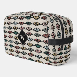 Neceser Modernas mariposas neutras Monograma patrón jardín