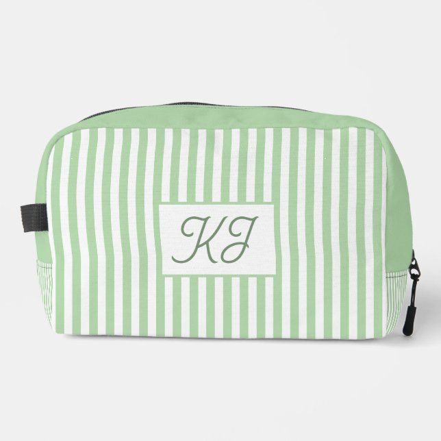 Neceser Monogram Initials Striped Custom (Anverso)