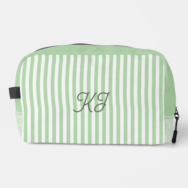 Neceser Monogram Initials Striped Custom (Anverso)