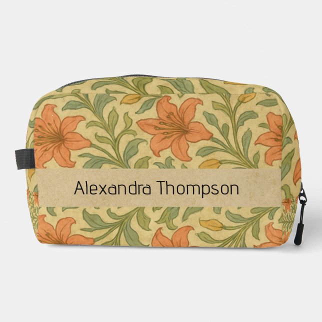 Neceser Monogram rustic Kraft botanical William morris (Anverso)