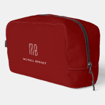 Monograma Burgundy Moderno
