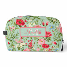 Monograma de flores silvestres del campo inglés  