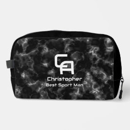 Neceser Monograma de humo oxidado Blanco negro