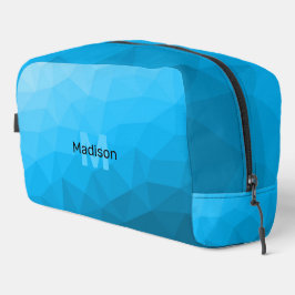 Neceser Monograma de patrón de malla geométrica con gradie