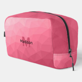 Neceser Monograma de patrón de malla geométrica de gradien