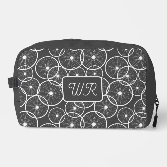 Neceser Monograma de patrón de rueda de bicicleta para cic (Anverso)