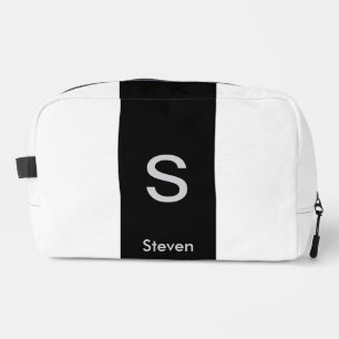 Neceser Monograma dos tonos moderno negro y blanco