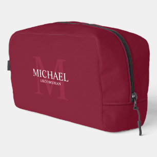 Neceser Monograma masculino personalizado y Groomsmen de n