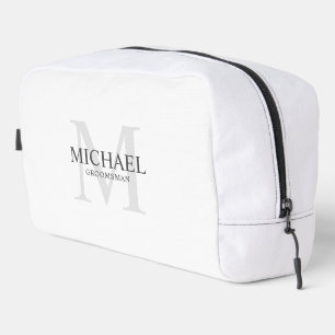 Neceser Monograma masculino personalizado y Groomsmen de n