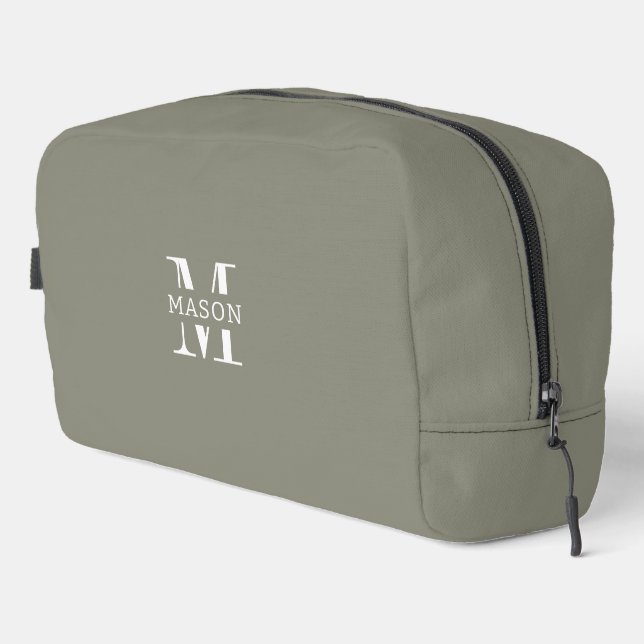 Neceser Monograma minimalista personalizado (Esquina derecha)
