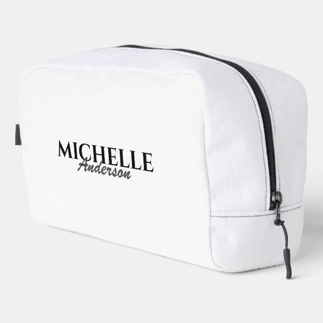 Neceser Monograma moderno simple (Esquina derecha)