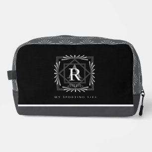 Neceser Monograma moderno y elegante negro