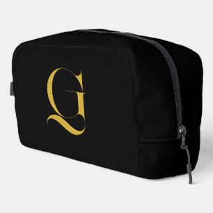 Neceser Monograma Sólido Negro Personalizado Individual
