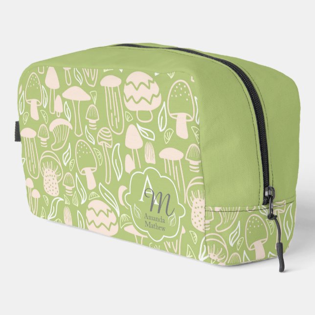 Neceser Monograma verde hongo (Esquina derecha)